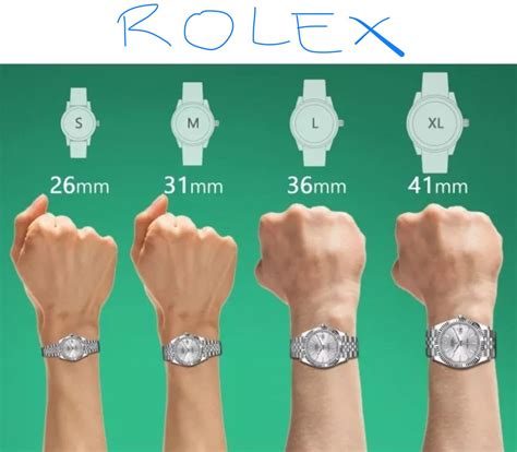 rolex sizes women|Rolex case size chart.